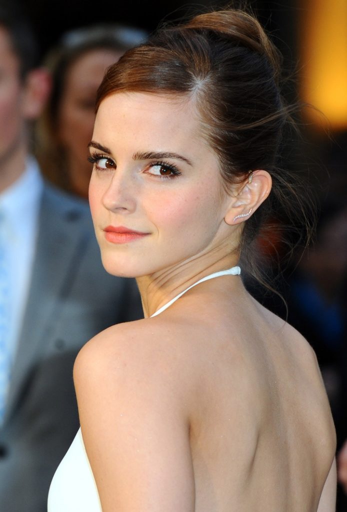 Emma Watson looking back at the camera