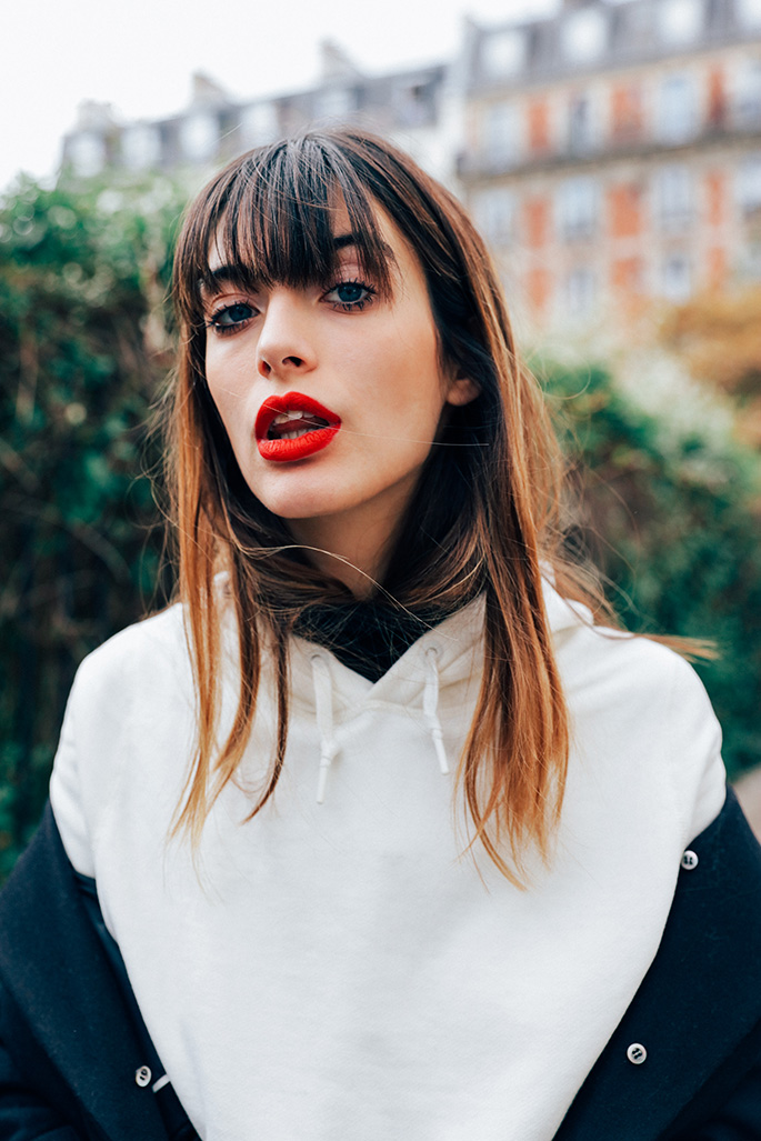 Louise Follain red lips