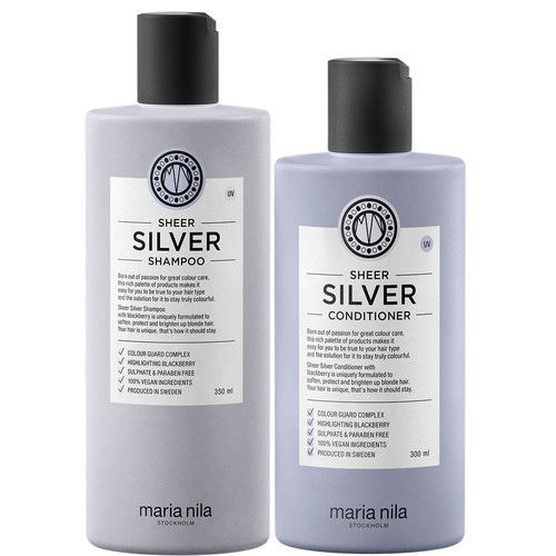 Maria Nila Sheer Silver Shampoo and Conditioner